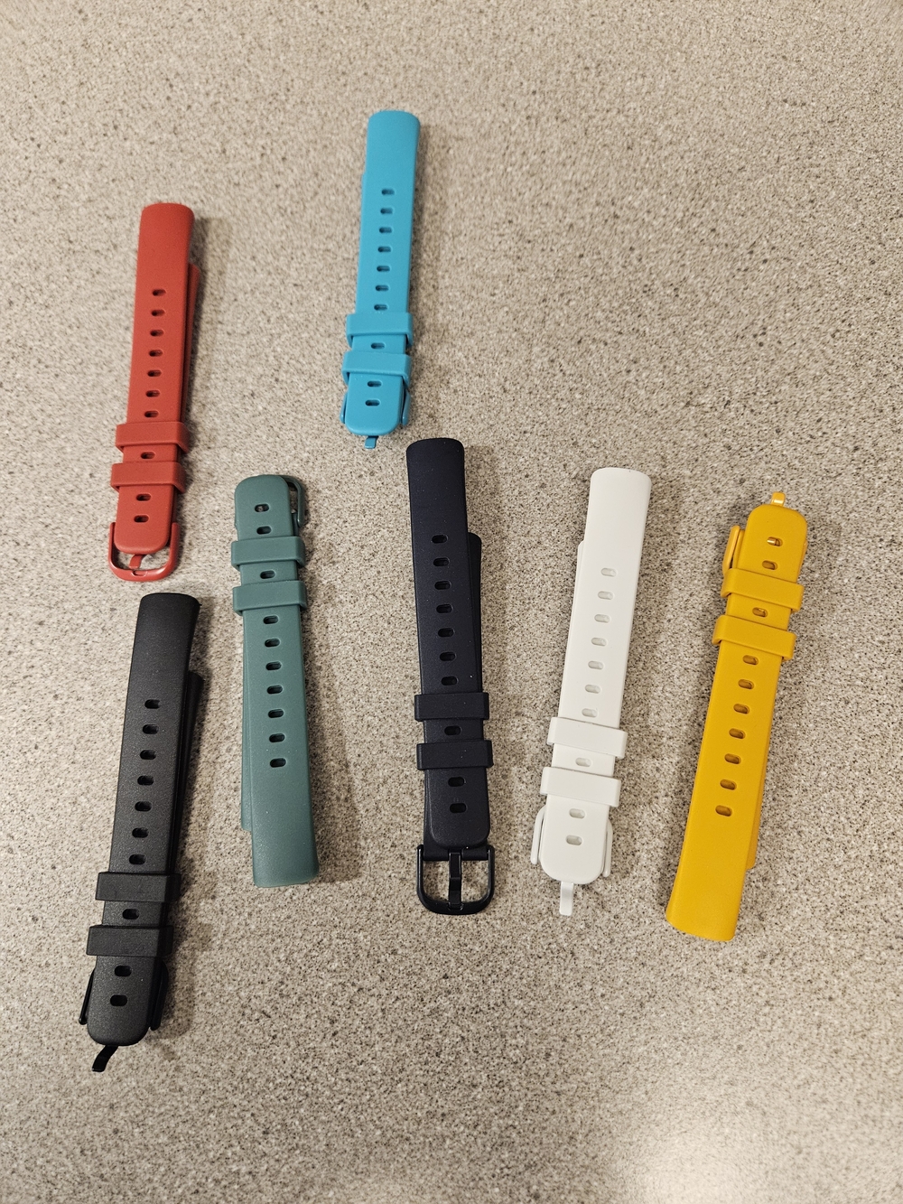 Fitbit Inspire 3 Compatible Silicone Straps - 7 Assorted Colours - Small Unisex